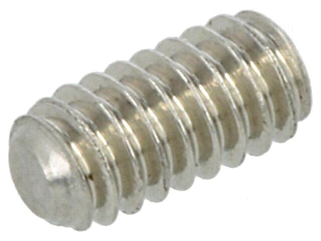 Schroef; M2x4; 0,4; Kop: zonder kop; binnenzeskant; HEX 0,9mm Schroef; M2x4; 0,4; Kop: zonder kop; binnenzeskant; HEX 0,9mm